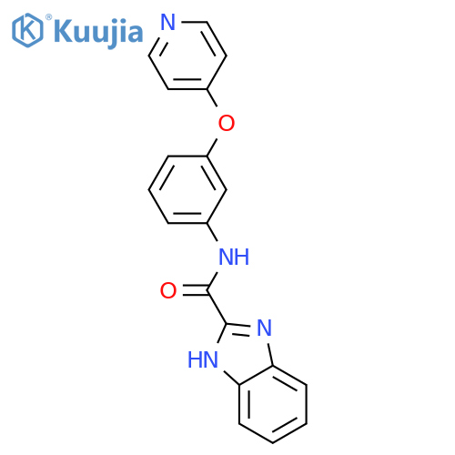 1H-Benzimidazole-2-carboxamide, N-[3-(4-pyridinyloxy)phenyl]- structure