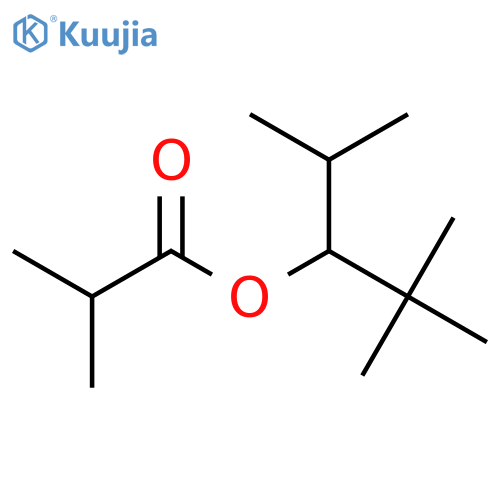 Propanoic acid, 2-methyl-, 2,2-dimethyl-1-(1-methylethyl)propyl ester structure
