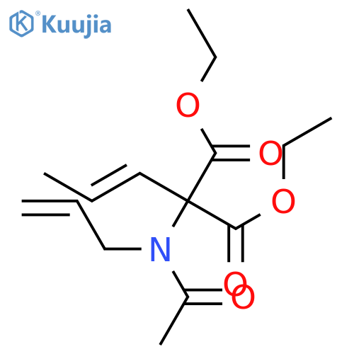 Propanedioic acid, (acetyl-2-propenylamino)-2-propenyl-, diethyl ester structure