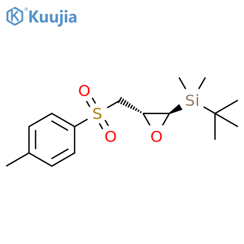 Silane,(1,1-dimethylethyl)dimethyl[(2R,3S)-3-[[(4-methylphenyl)sulfonyl]methyl]oxiranyl]-, rel- structure