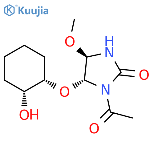 2-Imidazolidinone,1-acetyl-5-[[(1S,2R)-2-hydroxycyclohexyl]oxy]-4-methoxy-, (4R,5R)- structure