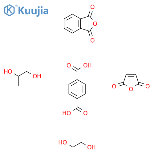 2-Benzofuran-1,3-dione;ethane-1,2-diol;furan-2,5-dione;propane-1,2-diol;terephthalic acid structure