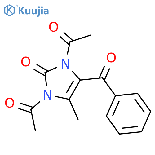 2H-Imidazol-2-one, 1,3-diacetyl-4-benzoyl-1,3-dihydro-5-methyl- structure