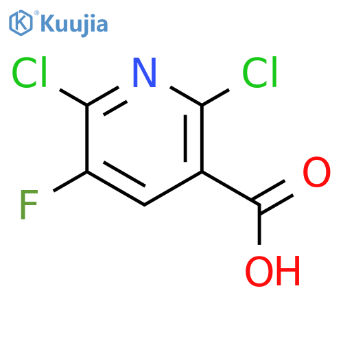 2,6-dichloro-5-fluoronicotinic acid structure