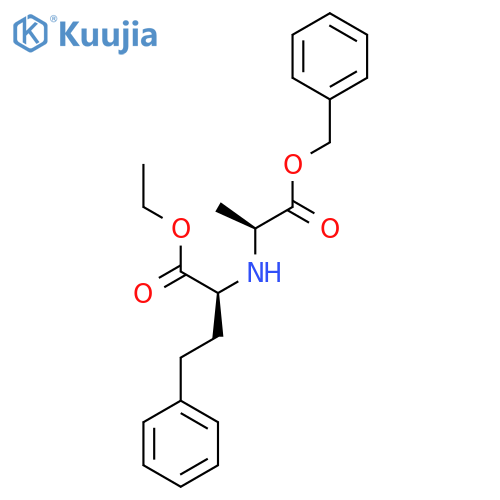 Ethyl (alphaS)-alpha-[[(1S)-1-methyl-2-oxo-2-(phenylmethoxy)ethyl]amino]benzenebutanoate structure