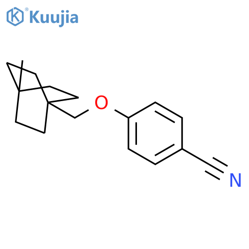 Benzonitrile, 4-[(4-methylbicyclo[2.2.2]oct-1-yl)methoxy]- structure