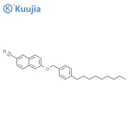 2-NAPHTHALENECARBONITRILE, 6-[(4-NONYLPHENYL)METHOXY]- structure