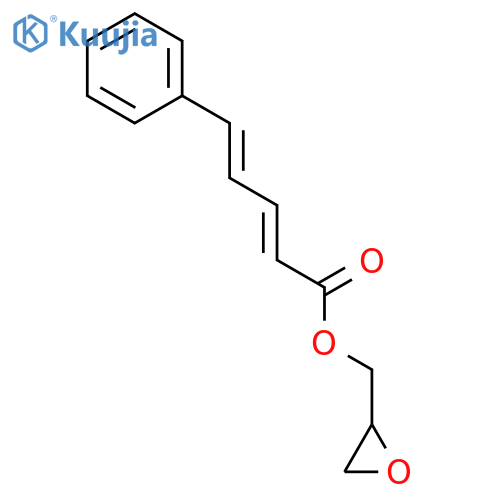 (Oxiran-2-yl)methyl 5-phenylpenta-2,4-dienoate structure