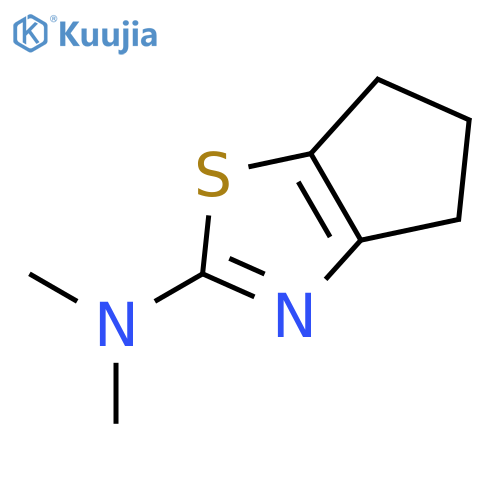4H-Cyclopentathiazol-2-amine, 5,6-dihydro-N,N-dimethyl- structure