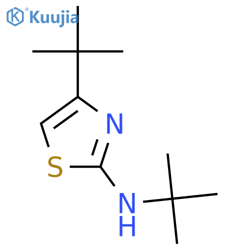 2-Thiazolamine, N,4-bis(1,1-dimethylethyl)- structure