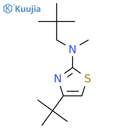 2-THIAZOLAMINE, 4-(1,1-DIMETHYLETHYL)-N-(2,2-DIMETHYLPROPYL)-N-METHYL- structure