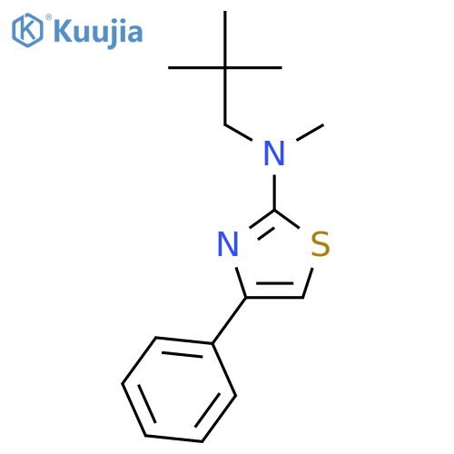2-Thiazolamine, N-(2,2-dimethylpropyl)-N-methyl-4-phenyl- structure