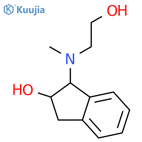 1H-Inden-2-ol, 2,3-dihydro-1-[(2-hydroxyethyl)methylamino]-, trans- structure