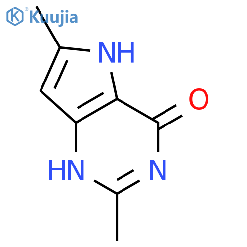 4H-Pyrrolo[3,2-d]pyrimidin-4-one,3,5-dihydro-2,6-dimethyl- structure