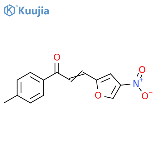 2-Propen-1-one, 1-(4-methylphenyl)-3-(4-nitro-2-furanyl)- structure