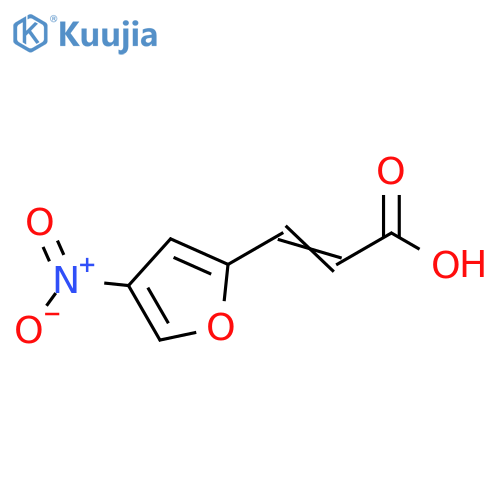 2-Propenoic acid, 3-(4-nitro-2-furanyl)- structure