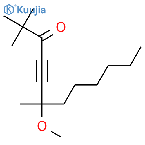 4-Dodecyn-3-one, 6-methoxy-2,2,6-trimethyl- structure