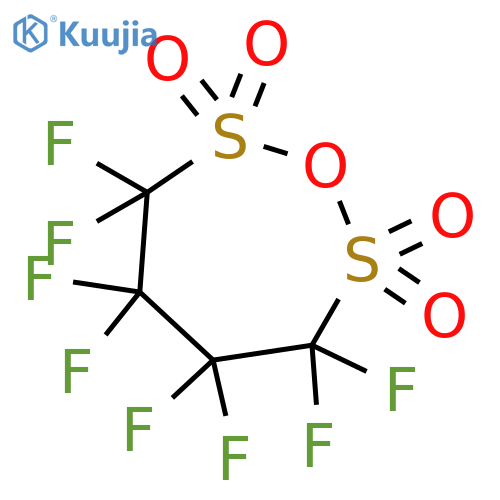 1,2,7-Oxadithiepane, 3,3,4,4,5,5,6,6-octafluoro-, 2,2,7,7-tetraoxide structure