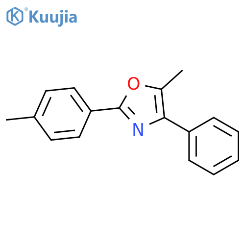 Oxazole, 5-methyl-2-(4-methylphenyl)-4-phenyl- structure