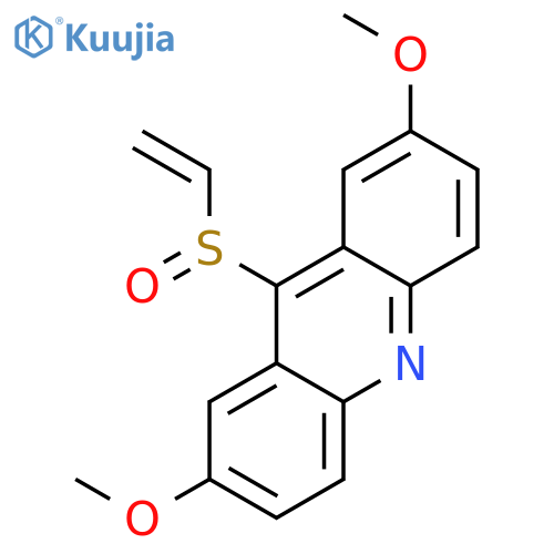 Acridine, 9-(ethenylsulfinyl)-2,7-dimethoxy- structure