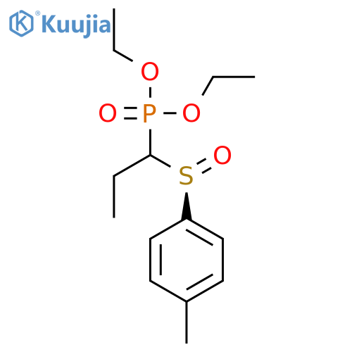 Phosphonic acid, [1-[(S)-(4-methylphenyl)sulfinyl]propyl]-, diethyl ester structure