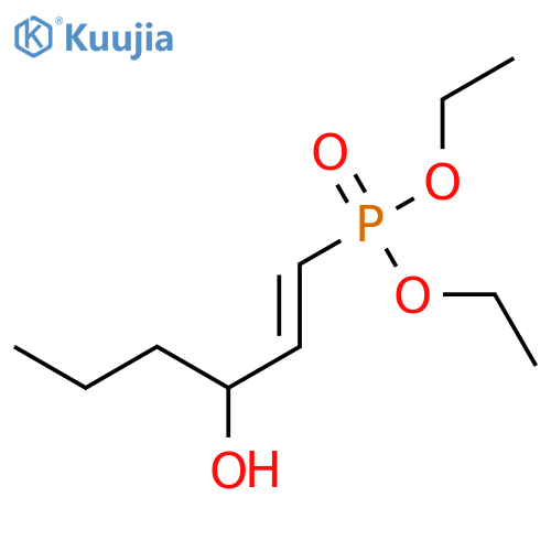 Phosphonic acid, (3-hydroxy-1-hexenyl)-, diethyl ester structure