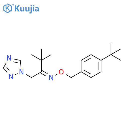 2-Butanone, 3,3-dimethyl-1-(1H-1,2,4-triazol-1-yl)-, O-[[4-(1,1-dimethylethyl)phenyl]methyl]oxime, (2E)- structure