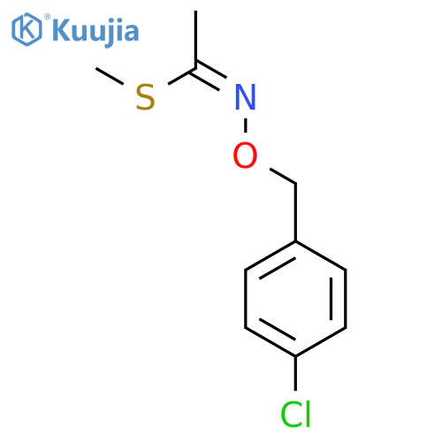 Ethanimidothioic acid, N-[(4-chlorophenyl)methoxy]-, methyl ester, (1E)- structure