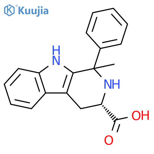 1H-Pyrido[3,4-b]indole-3-carboxylic acid,2,3,4,9-tetrahydro-1-methyl-1-phenyl-, (3S)- structure