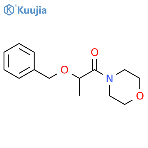 Morpholine, 4-[1-oxo-2-(phenylmethoxy)propyl]- structure