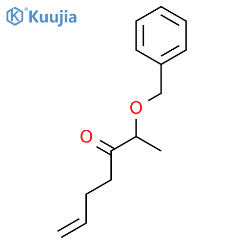 6-Hepten-3-one, 2-(phenylmethoxy)- structure