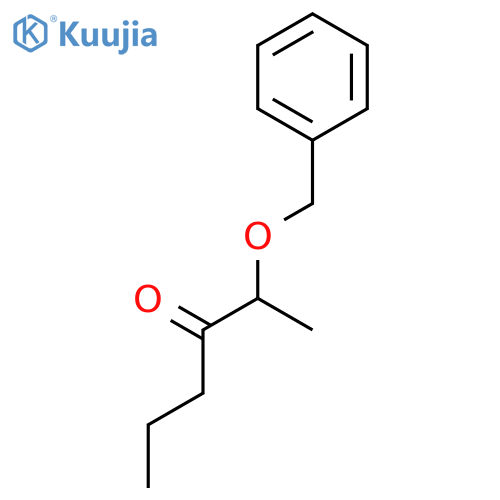 3-Hexanone, 2-(phenylmethoxy)-, (2R)- structure