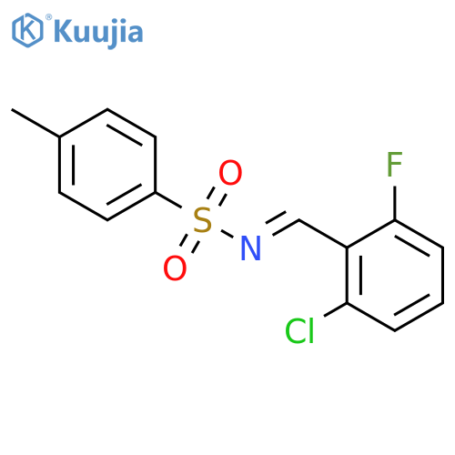 Benzenesulfonamide, N-[(2-chloro-6-fluorophenyl)methylene]-4-methyl- structure