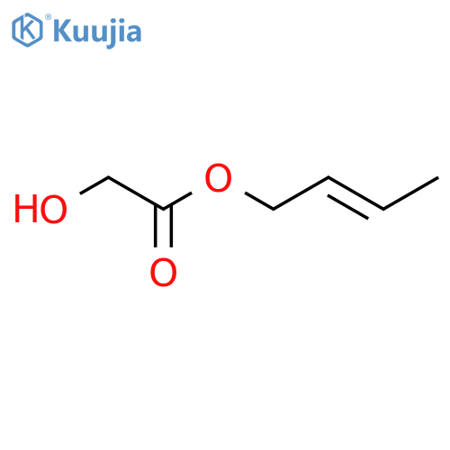 (E)-2-Butenyl 2-hydroxyacetate structure