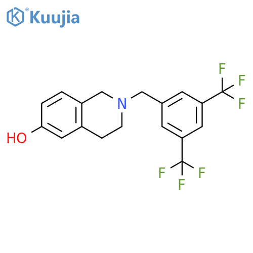 6-Isoquinolinol,2-[[3,5-bis(trifluoromethyl)phenyl]methyl]-1,2,3,4-tetrahydro- structure