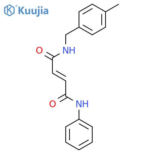 2-Butenediamide, N-[(4-methylphenyl)methyl]-N'-phenyl- structure