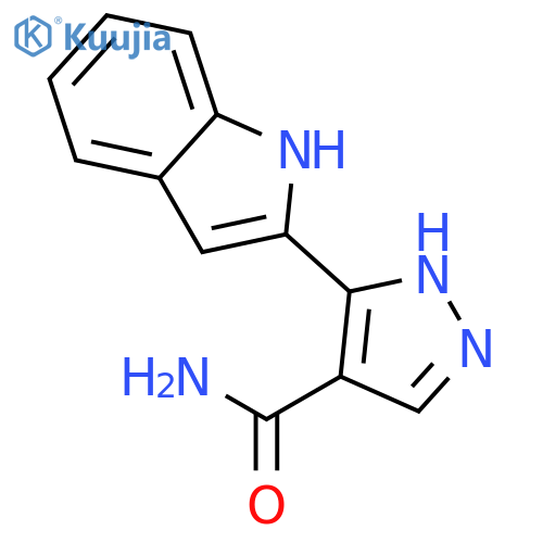1H-Pyrazole-4-carboxamide, 3-(1H-indol-2-yl)- structure