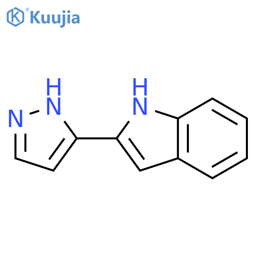 1H-Indole, 2-(1H-pyrazol-3-yl)- structure