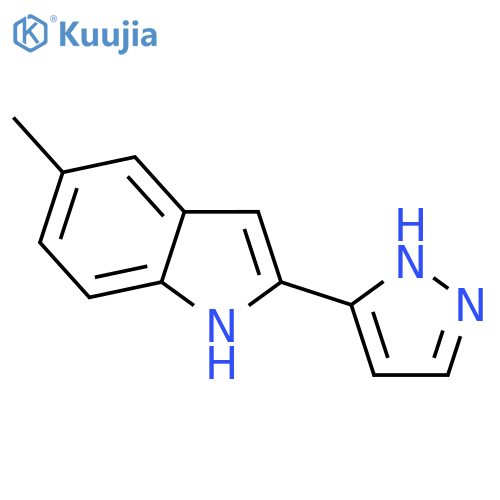 1H-Indole, 5-methyl-2-(1H-pyrazol-3-yl)- structure