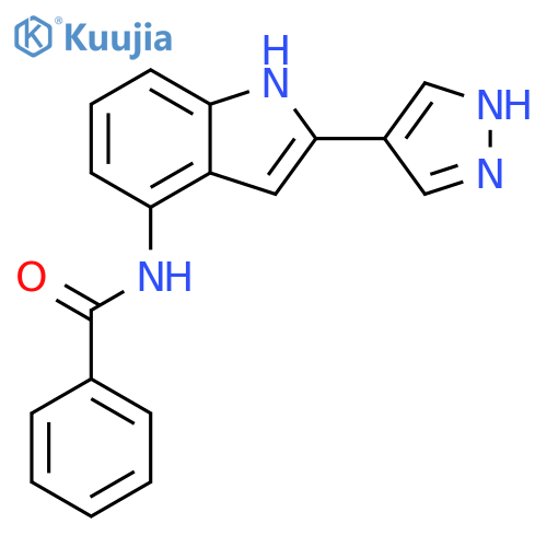 Benzamide, N-[2-(1H-pyrazol-4-yl)-1H-indol-4-yl]- structure