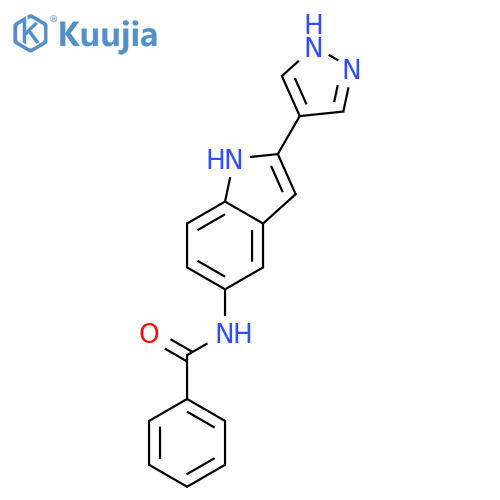 Benzamide, N-[2-(1H-pyrazol-4-yl)-1H-indol-5-yl]- structure