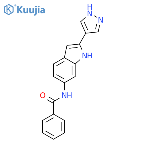 Benzamide, N-[2-(1H-pyrazol-4-yl)-1H-indol-6-yl]- structure