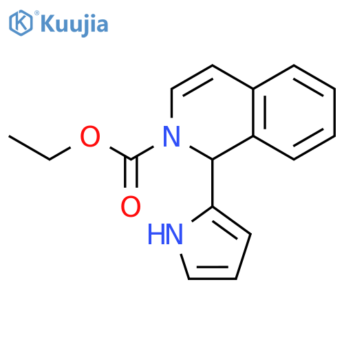 2(1H)-Isoquinolinecarboxylic acid, 1-(1H-pyrrol-2-yl)-, ethyl ester structure