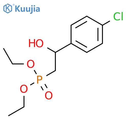 Phosphonic acid, [(2S)-2-(4-chlorophenyl)-2-hydroxyethyl]-, diethyl ester structure