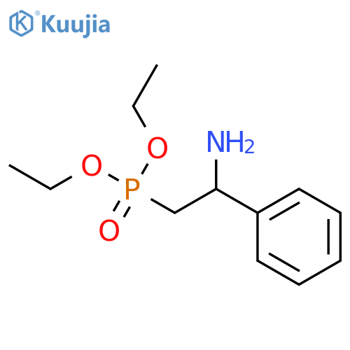 Phosphonic acid, [(2R)-2-amino-2-phenylethyl]-, diethyl ester structure