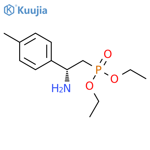 Phosphonic acid, [(2R)-2-amino-2-(4-methylphenyl)ethyl]-, diethyl ester structure