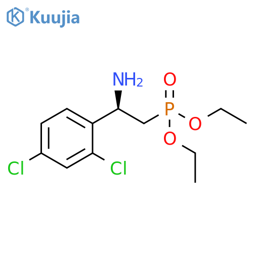 Phosphonic acid, [(2R)-2-amino-2-(2,4-dichlorophenyl)ethyl]-, diethyl ester (9CI) structure