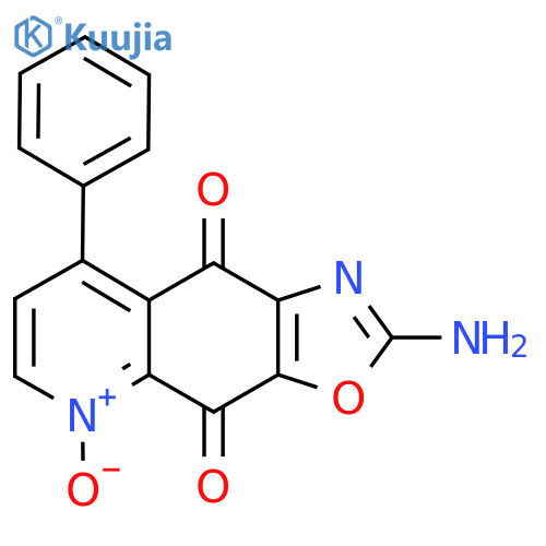 Oxazolo[4,5-g]quinoline-4,9-dione, 2-amino-8-phenyl-, 5-oxide structure