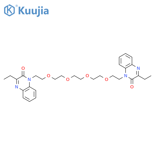 2(1H)-Quinoxalinone,1,1'-(3,6,9,12-tetraoxatetradecane-1,14-diyl)bis[3-ethyl- structure