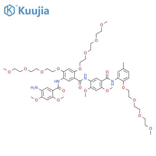Benzamide, 5-[(5-amino-2,4-dimethoxybenzoyl)amino]-N-[2,4-dimethoxy-5-[[[2-[2-[2-(2-methoxyethoxy)ethoxy]ethoxy]-5-methylphenyl]amino]carbonyl]phenyl]-2,4-bis[2-[2-(2-methoxyethoxy)ethoxy]ethoxy]- structure